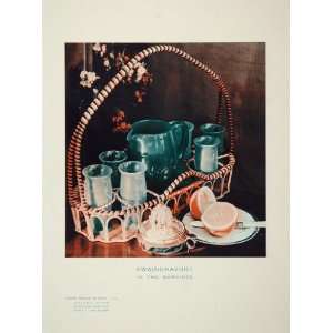   Juice Drink Pitcher Glass Color Print   Original Print