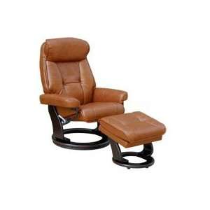   Swivel Leather Recliners and Ottomans from BenchMaster