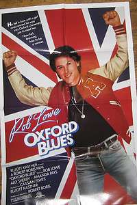 Oxford Blues Original 1984 Movie Poster / Rob Lowe  