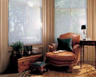 Wood Blinds Both Faux wood and Real wood blinds in several slat 