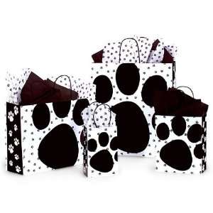  Paw Print Gloss Paper Gift Bags set of 10 *Great Price 