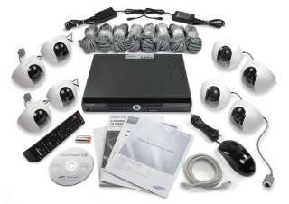SAMSUNG SDE 4001N 8 Channel 1TB DVR 8X DOME cameras Security System 