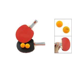  Como Ping Pong Paddle Table Tennis Racket Sidewards + Balls 