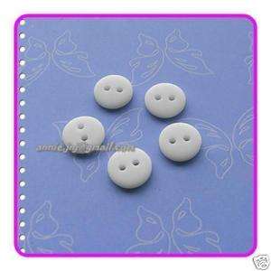 500 Wholesale Shirt Sewing Button 10mm Matte White S168  