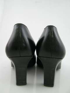 bidding on a pair of MARTINEZ VALERO Black Leather Pumps Shoes in size 