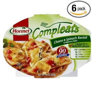 Hormel Compleats Cheese & Spinach Ravioli, 10 Ounce (Pack of 6 