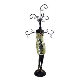   Cocktail Jewelry Stand Doll Mannequin 17H Tree Organizer New in box