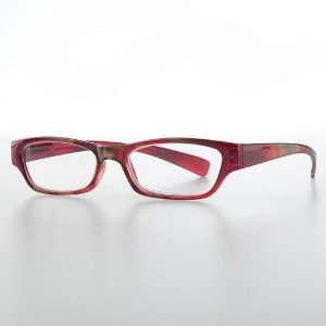  Riviera Red Modern Rectangle Reading Glasses Health 