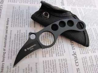 Mini Full Steel Neck Claw Survival Camping Hunting Pocket Knife E64 