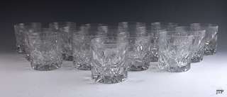 16 WONDERFUL QUALITY HEAVY THICK CUT GLASS TUMBLERS  