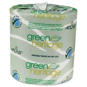 250GREEN   Green Heritage Bathroom Tissue, 2 Ply, 500 Sheets, White 