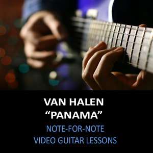 Van Halen Panama Note For Note Guitar Lesson DVD NEW  