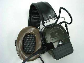 Element Tactical Headset OD for ICOM PTT 2 Pin Radio  