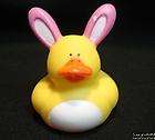 Rubber Duck EASTER Bunny Pink Ears White Fluffy Tail NEW 2 