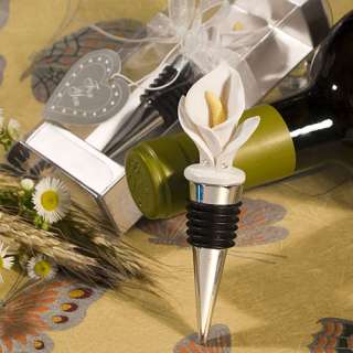60 Calla Lily Wine Bottle Stopper Wedding Favors