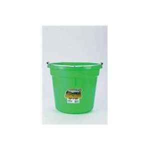  3 PACK FLAT BACK PLASTIC BUCKET, Color LIME GREEN; Size 