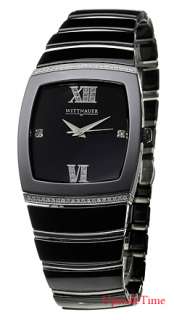 Wittnauer 12E20 Ceramic Black Dial Stainless Steel and Ceramic Mens 