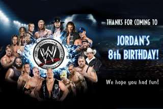 WWE Wrestling RAW Wrestlemania Birthday Invitations  