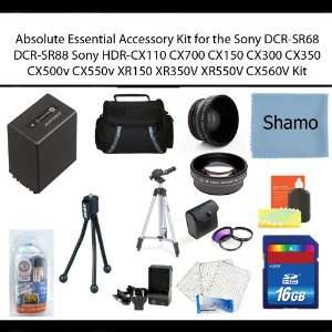  Absolute Essential Accessory Kit for the Sony DCR SR68 DCR 
