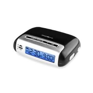    Moshi MTC8302 Voice Control Travel Alarm Clock Black: Electronics