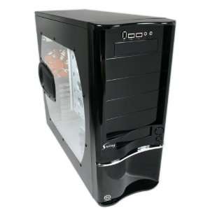   Mid Tower PC Case with Side Panel Window (Black) Electronics