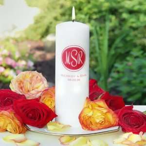  Modern Monogrammed Unity Candle