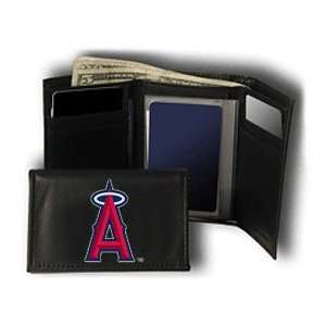   Angels MLB Embroidered Leather Tri Fold Wallet