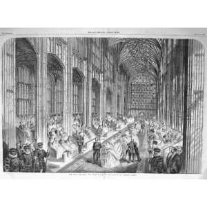  1863 ROYAL WEDDING BRIDE NAVE ST. GEORGES CHAPEL