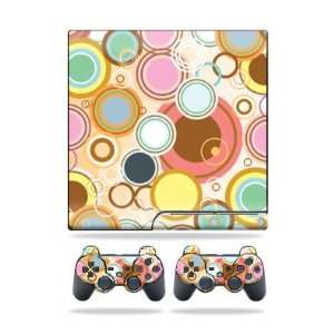   for Sony Playstation 3 PS3 Slim Skins + 2 Controller Skins Bubble Gum